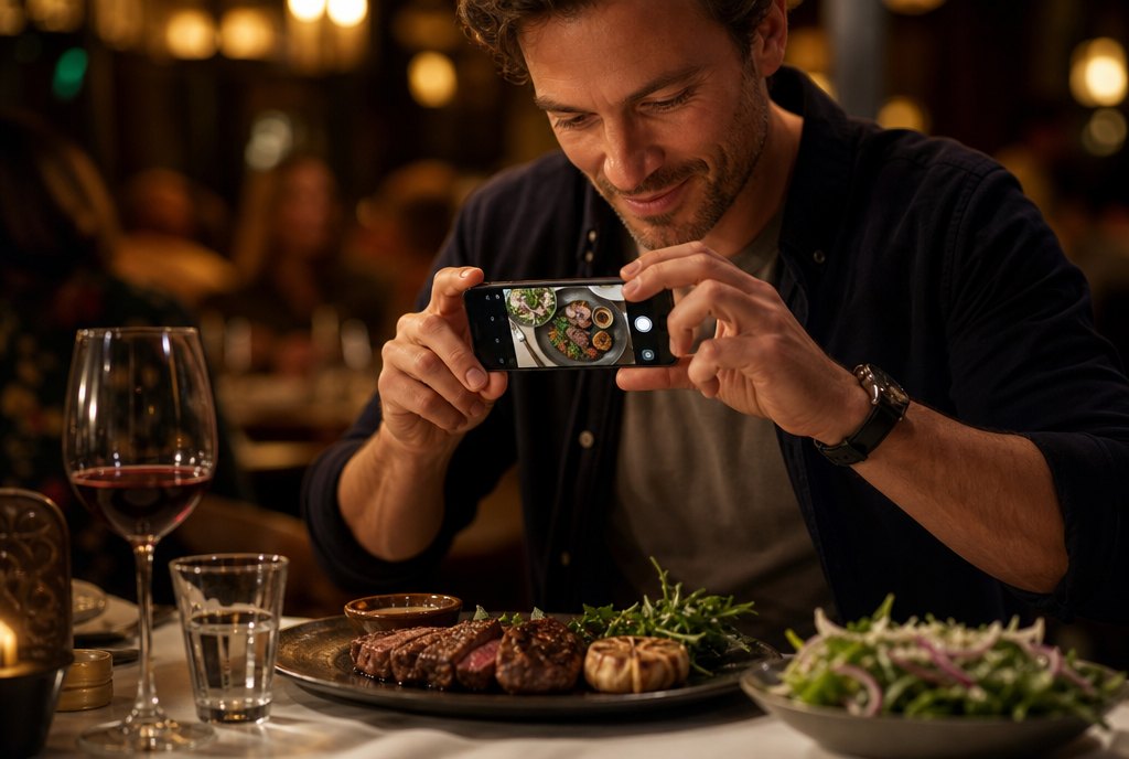 Snap It — taking a photo of a restaurant plate
