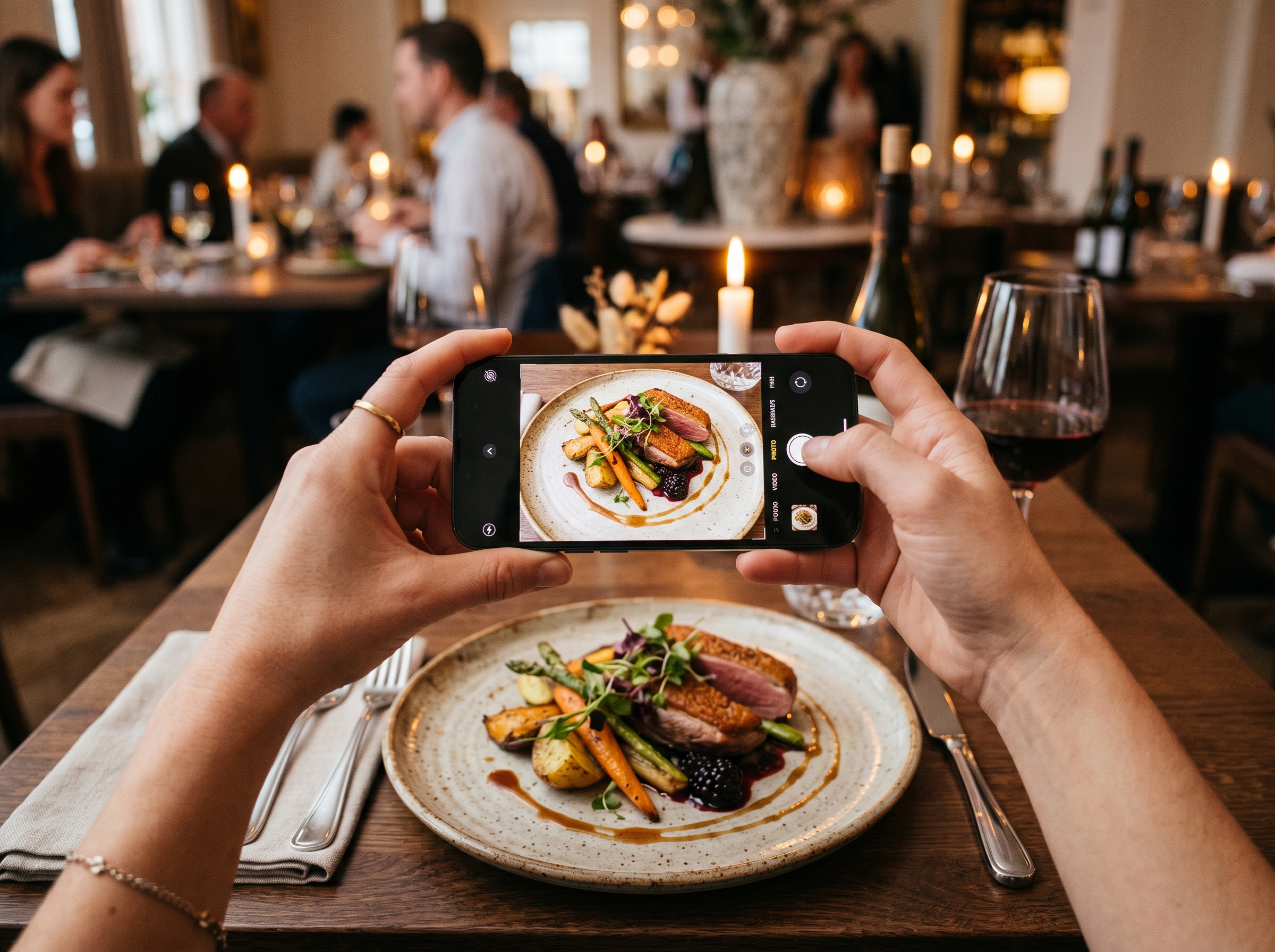 Snap It — taking a photo of a restaurant plate