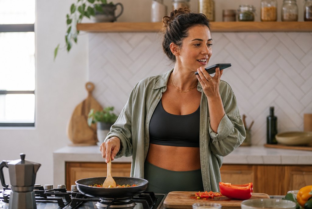 Speak It — speaking into a phone while cooking
